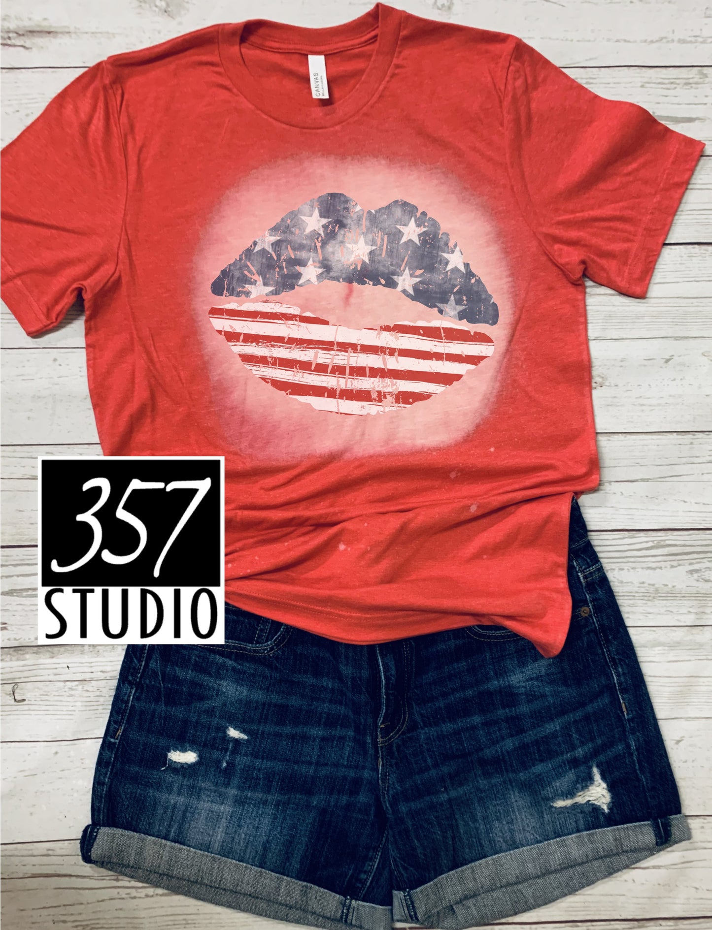 American Flag Lips