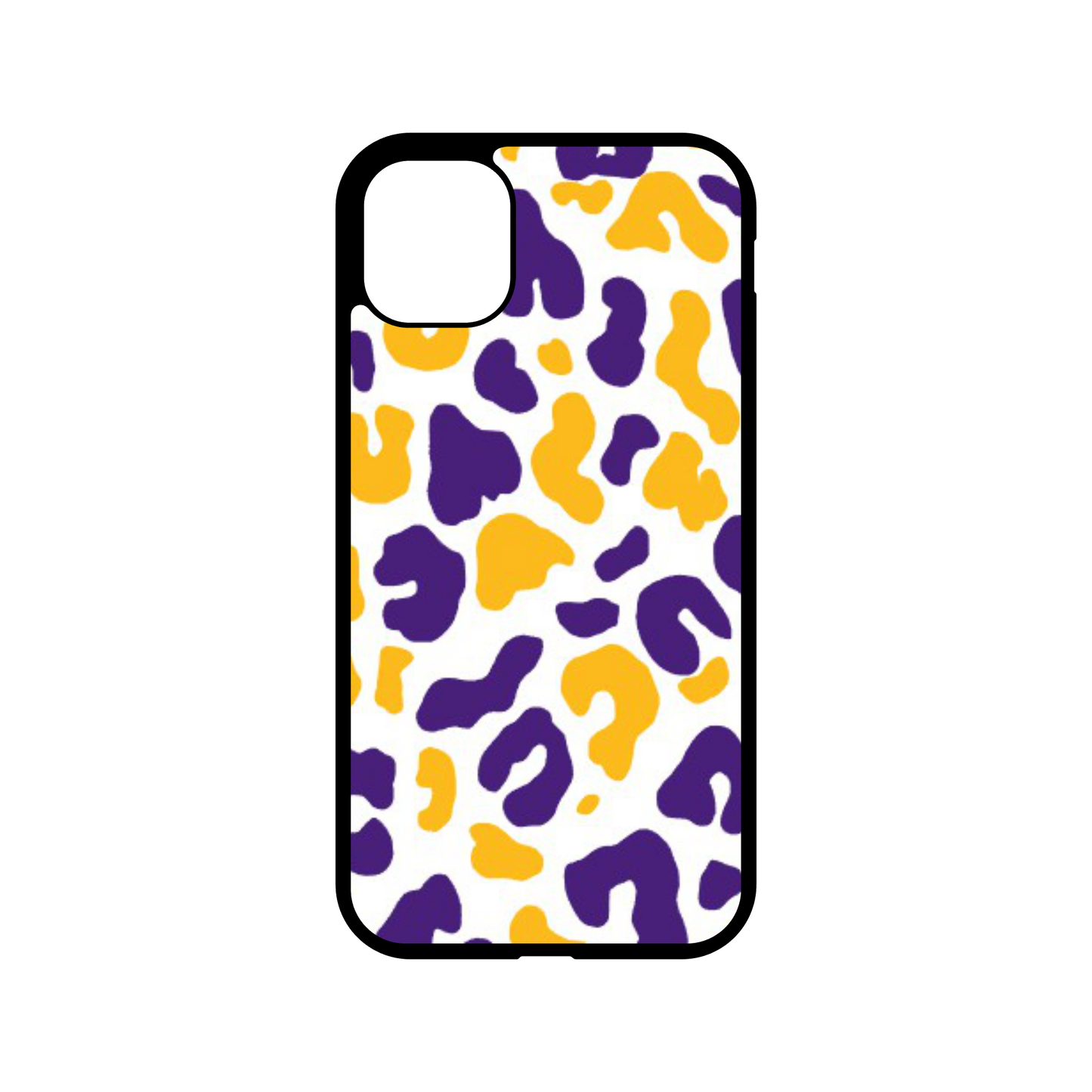 Purple & Gold Leopard Cell Phone Case